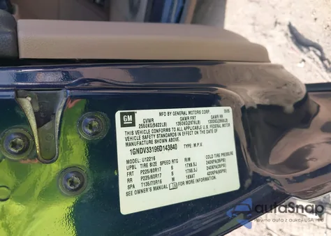 2006 Chevrolet Uplander Lt from USA, damaged, VIN 1GNDV33196D143840